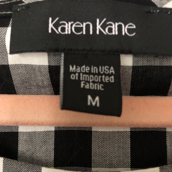 Karen Kane black/white blouse, size medium - Picture 2 of 5